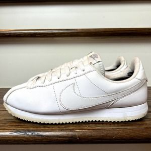 Nike Cortez 72 Triple White Basic Low Leather OG Shoes Mens 8 819719-110